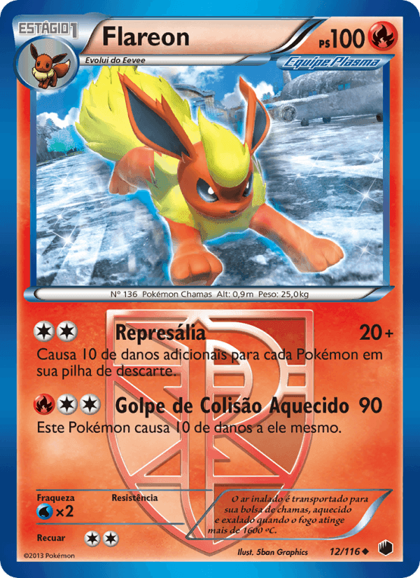 Flareon, carta 12 de Congelamento de Plasma