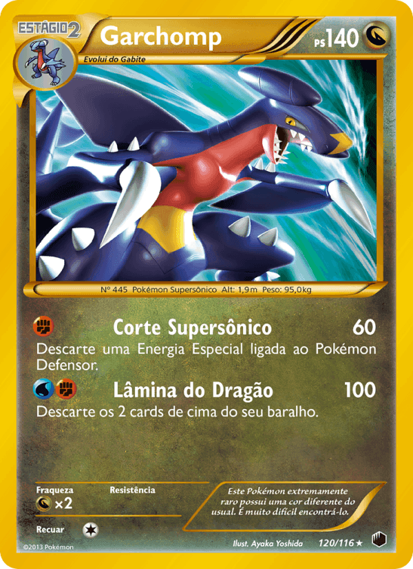 Garchomp, carta 120 de Congelamento de Plasma