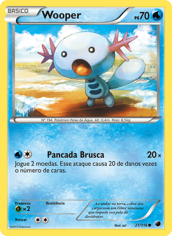 Wooper, carta 21 de Congelamento de Plasma