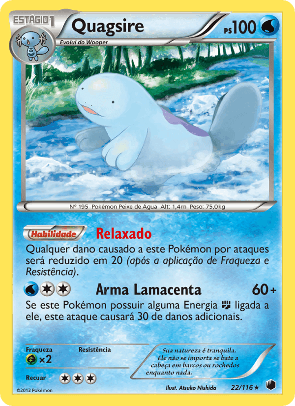 Quagsire, carte 22 de Congelamento de Plasma
