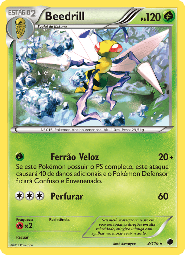 Beedrill, carte 3 de Congelamento de Plasma