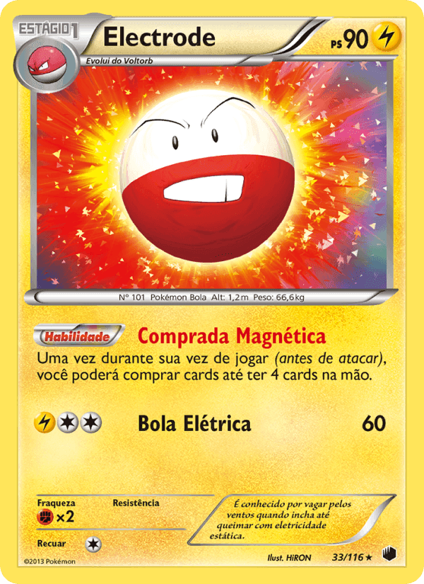 Electrode, carta 33 de Congelamento de Plasma