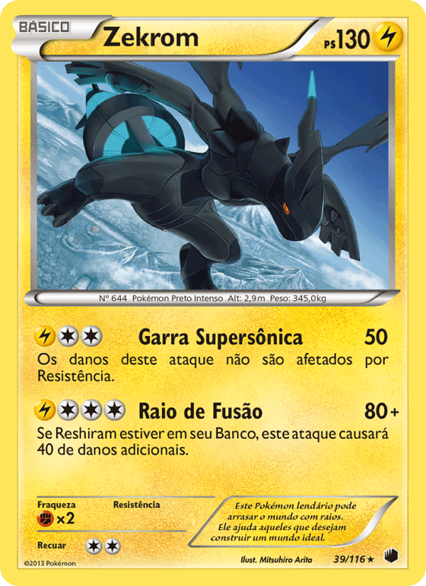 Zekrom, carte 39 de Congelamento de Plasma