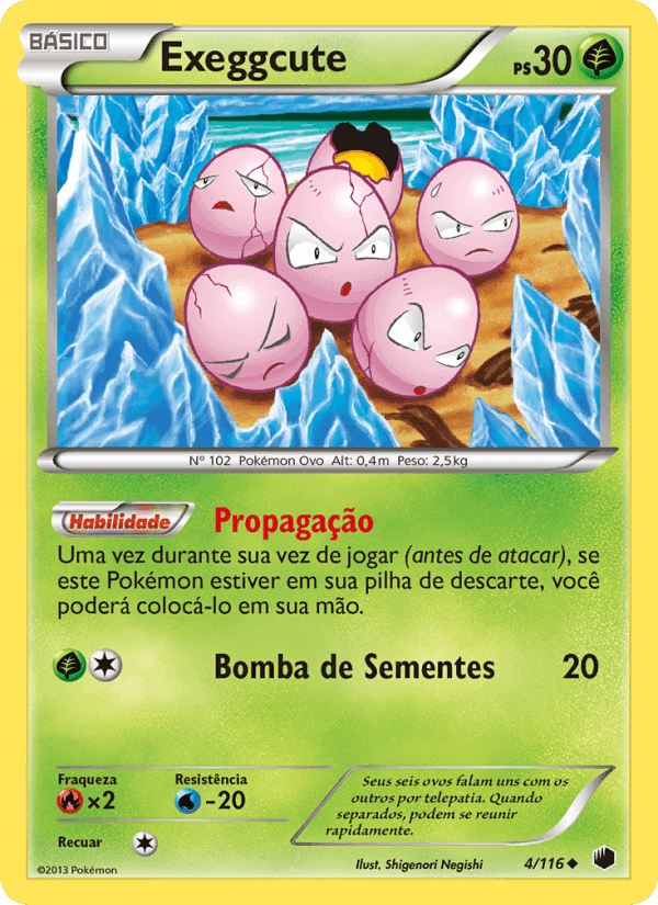 Exeggcute, carte 4 de Congelamento de Plasma