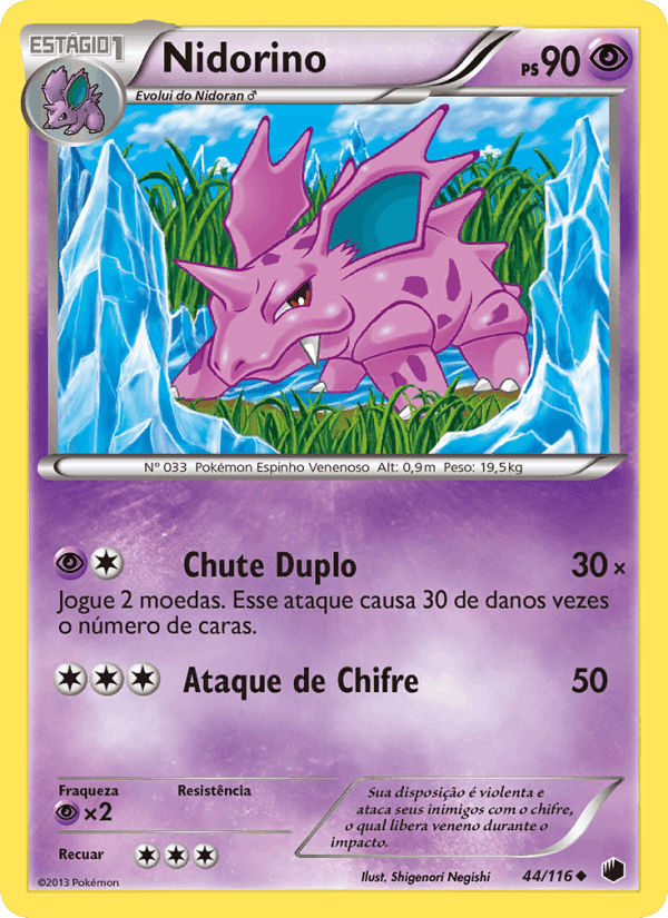 Nidorino, carta 44 de Congelamento de Plasma