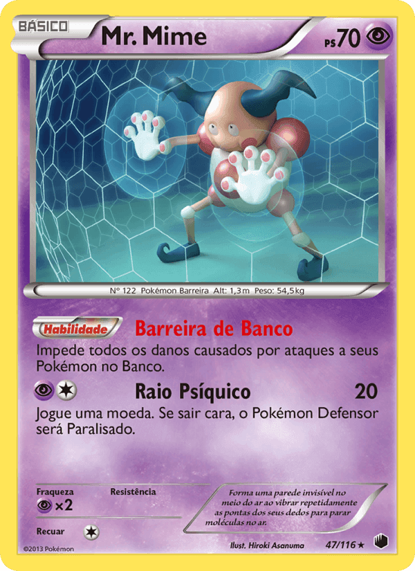 Mr. Mime, carta 47 de Congelamento de Plasma