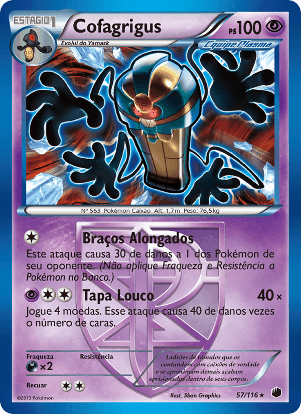 Cofagrigus, carte 57 de Congelamento de Plasma