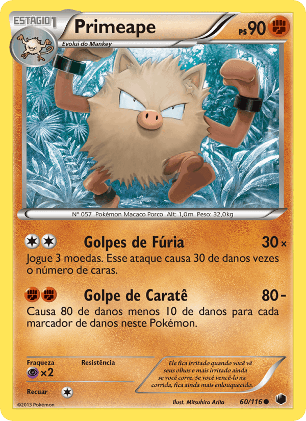 Primeape, carte 60 de Congelamento de Plasma