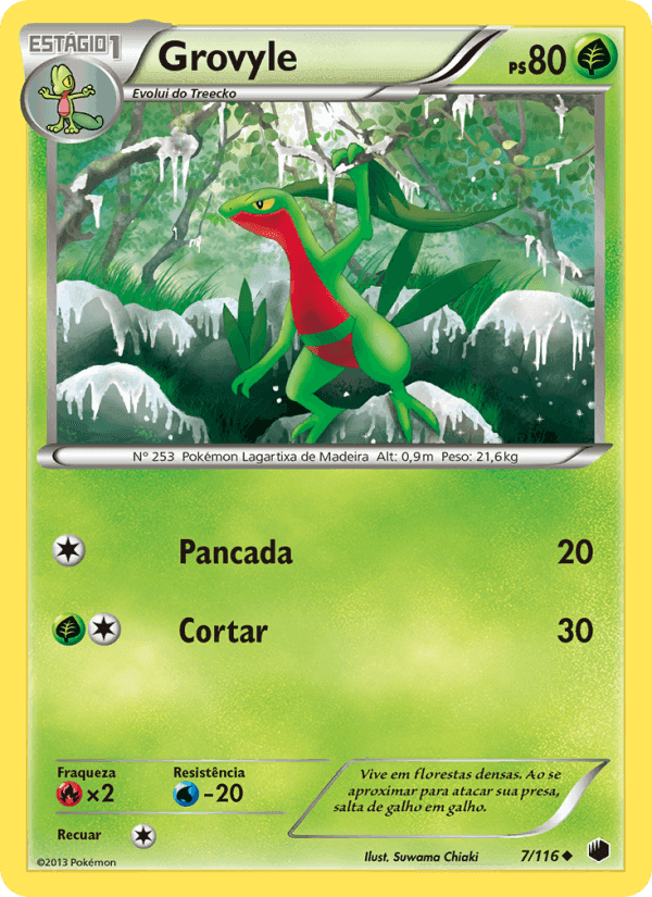 Grovyle, carte 7 de Congelamento de Plasma