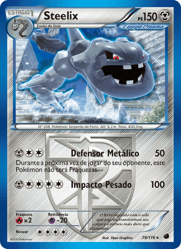 Steelix, card 79 from Congelamento de Plasma