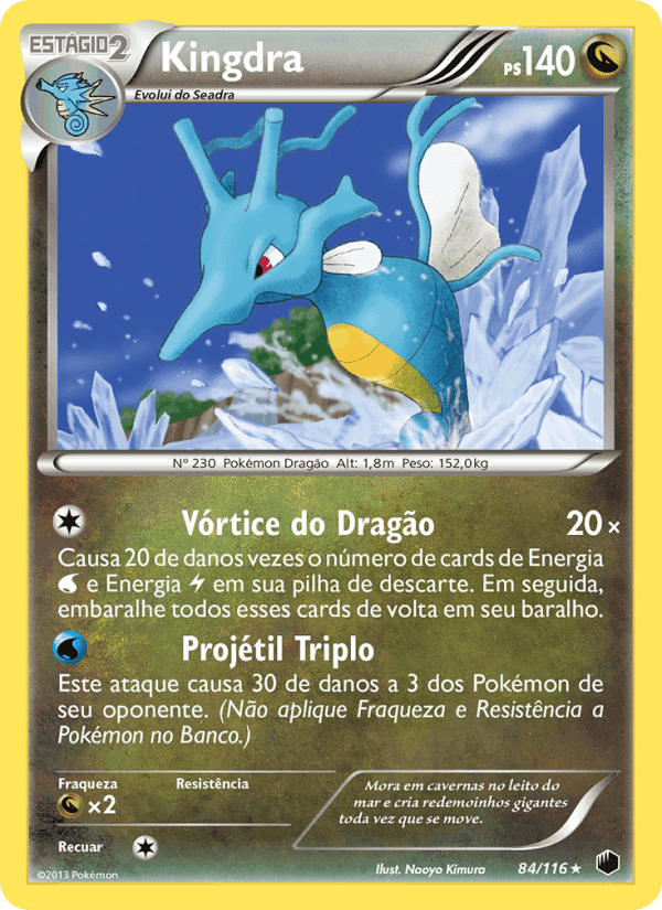 Kingdra, card 84 from Congelamento de Plasma