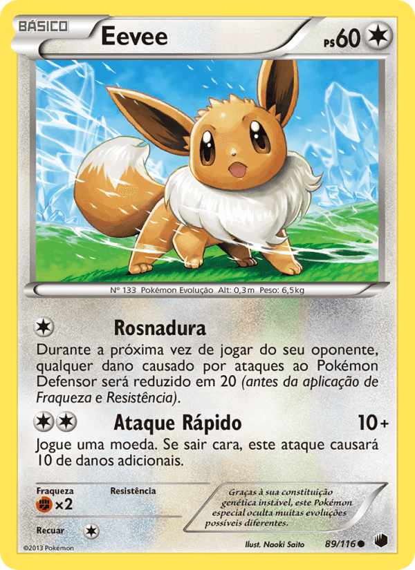 Eevee, carta 89 de Congelamento de Plasma