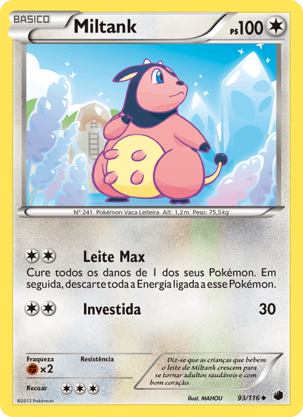 Miltank, card 93 from Congelamento de Plasma
