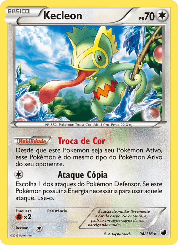 Kecleon, card 94 from Congelamento de Plasma