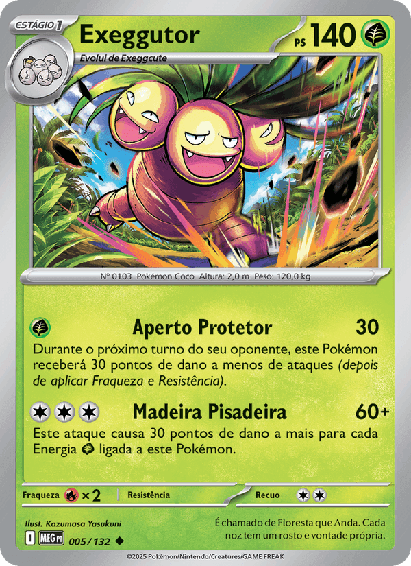 Exeggutor, carta 005 de Megaevolução