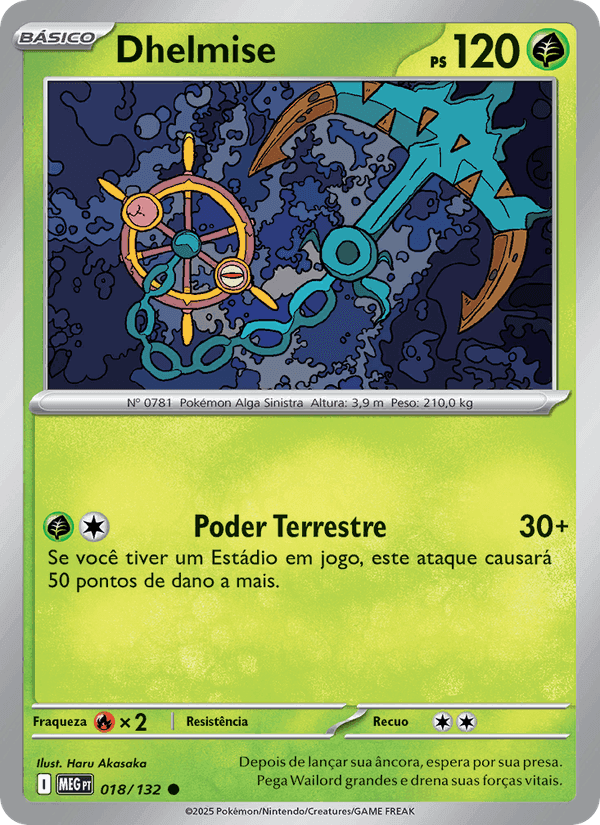 Dhelmise, carta 018 de Megaevolução