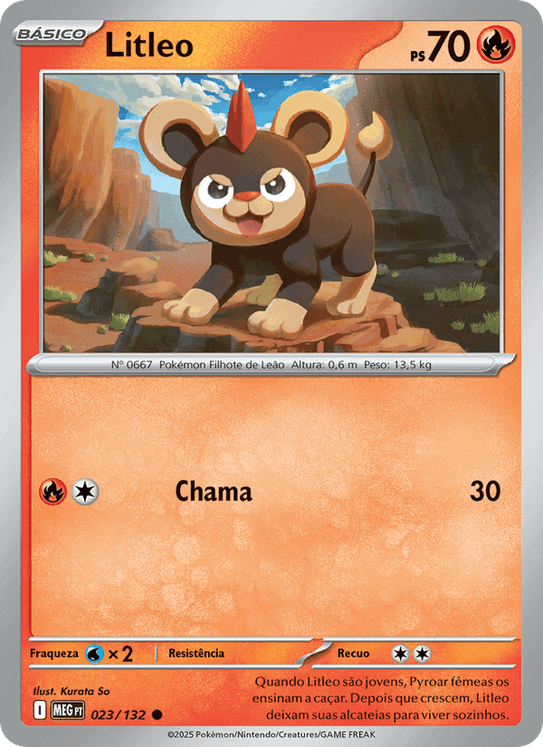 Litleo, carta 023 de Megaevolução