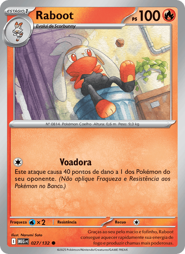 Raboot, carta 027 de Megaevolução