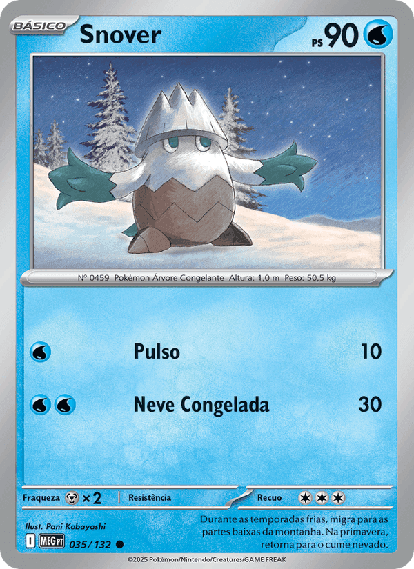 Snover, carta 035 de Megaevolução
