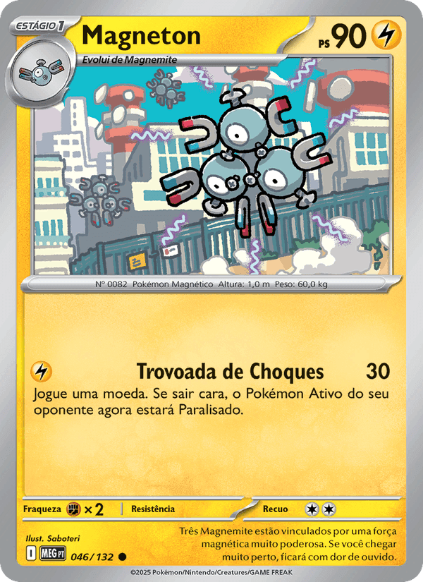 Megaevolução の 046 番、Magneton