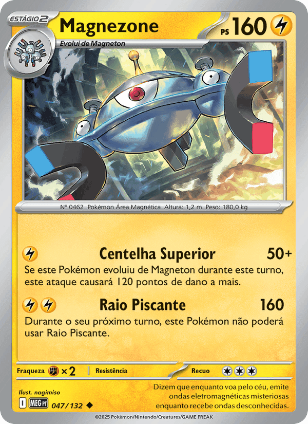 Magnezone, carta 047 di Megaevolução