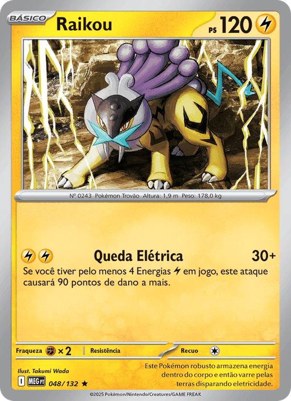 Raikou, carta 048 di Megaevolução