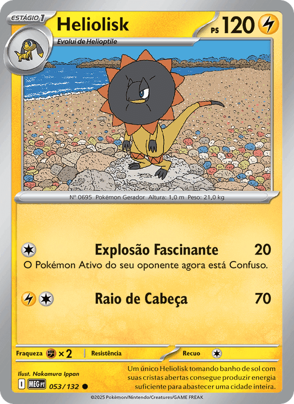 Heliolisk, carta 053 di Megaevolução