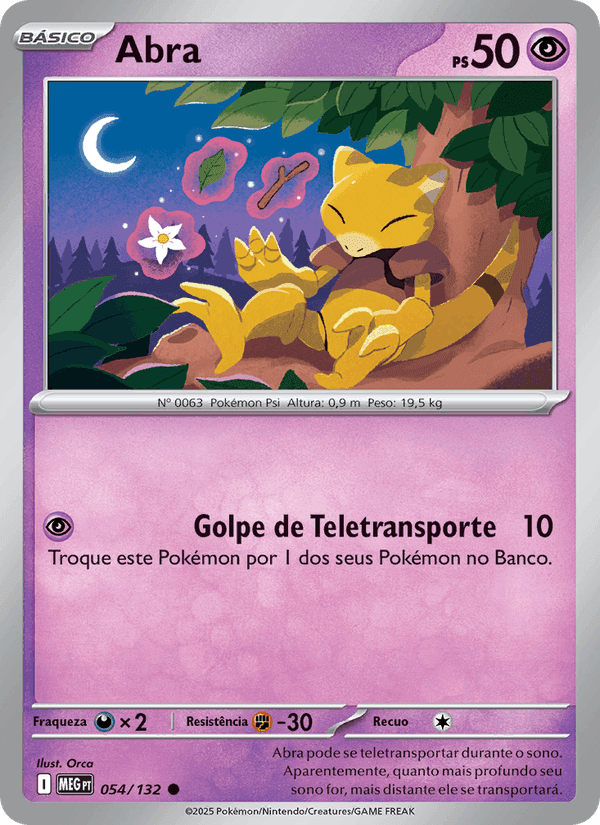 Abra, carta 054 di Megaevolução