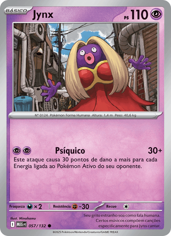 Jynx, carta 057 de Megaevolução