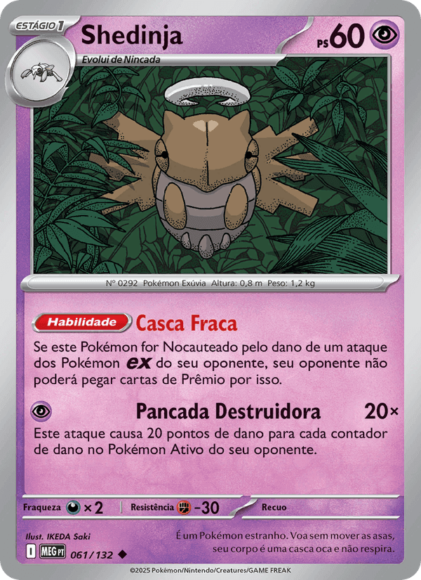 Shedinja, card 061 from Megaevolução