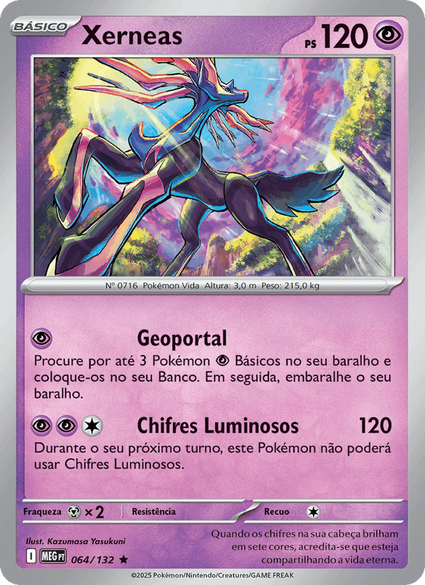 Xerneas, carta 064 de Megaevolução