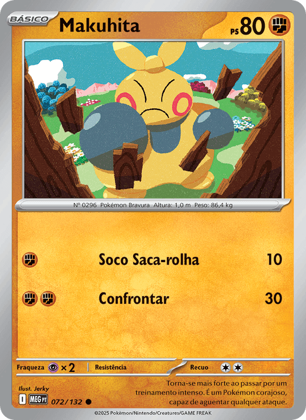 Makuhita, card 072 from Megaevolução