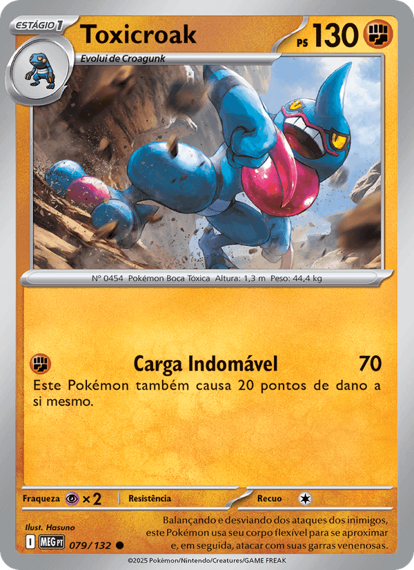 Toxicroak, carta 079 de Megaevolução