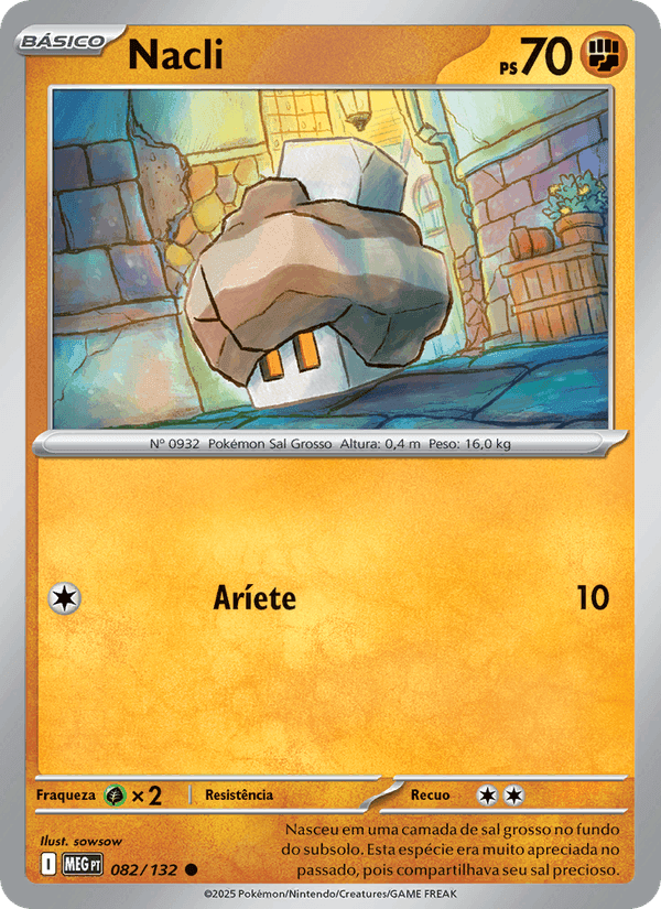 Nacli, card 082 from Megaevolução