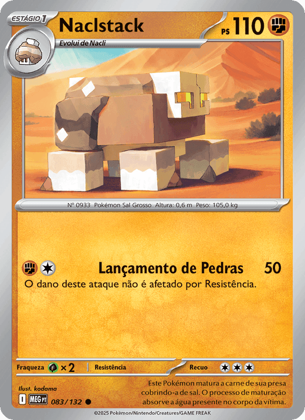 Naclstack, carta 083 de Megaevolução