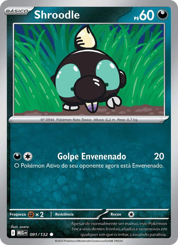Shroodle, carta 091 di Megaevolução
