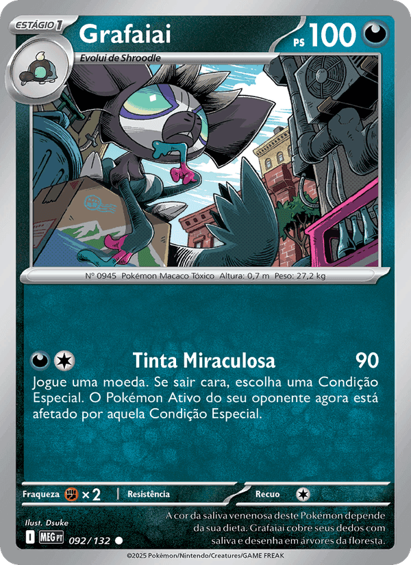 Grafaiai, carta 092 de Megaevolução