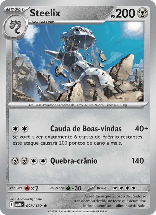 Steelix, carta 093 de Megaevolução