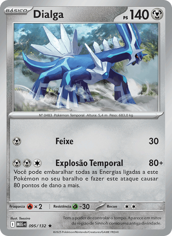 Dialga, card 095 from Megaevolução