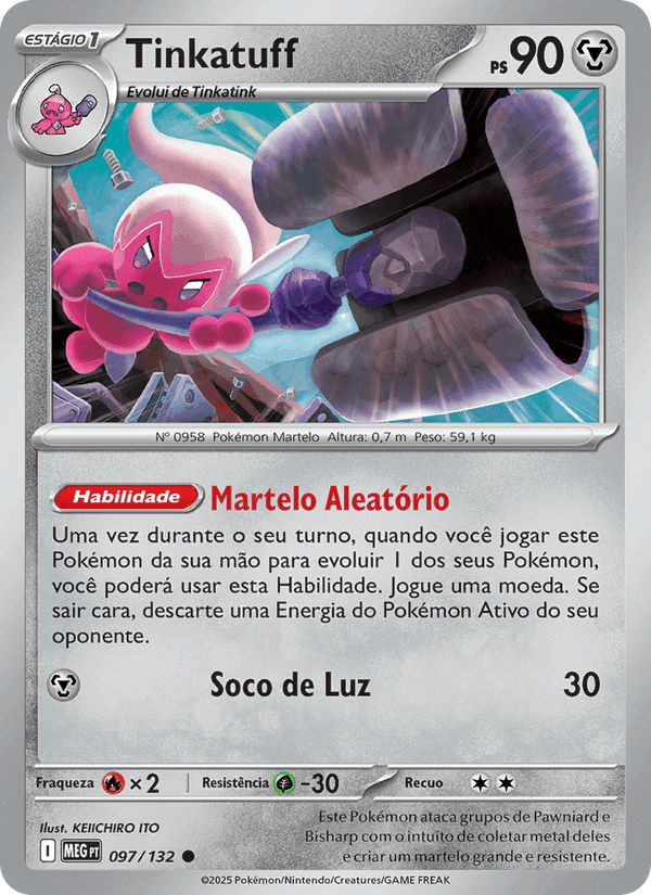 Tinkatuff, card 097 from Megaevolução