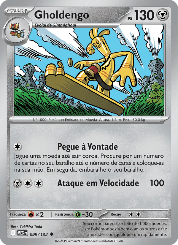 Gholdengo, carta 099 de Megaevolução