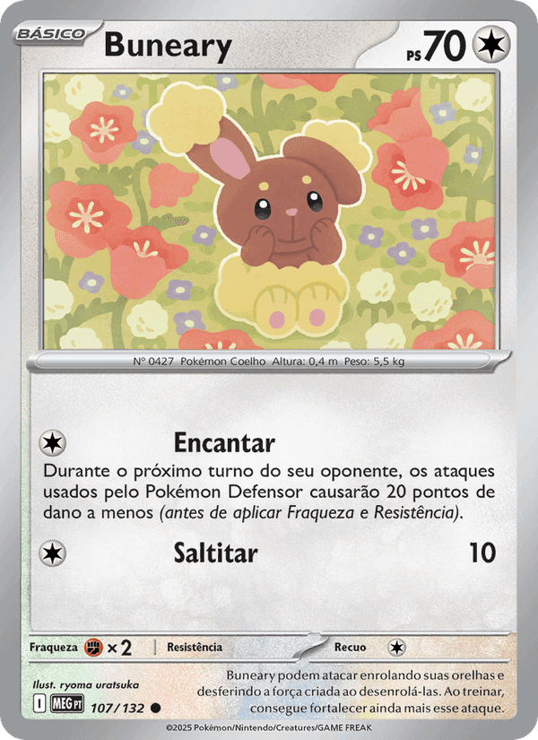 Buneary, card 107 from Megaevolução