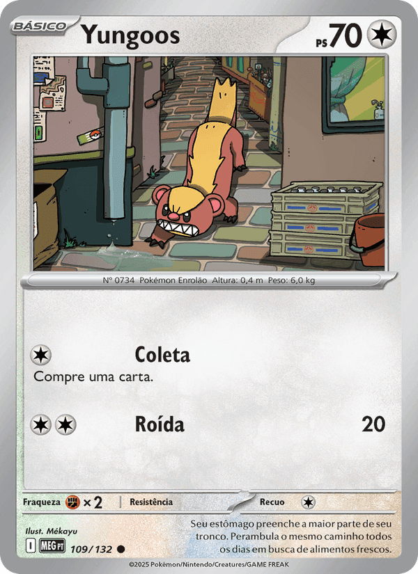Yungoos, carta 109 de Megaevolução