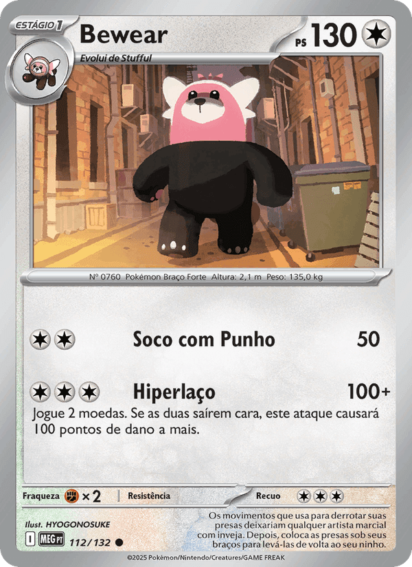 Bewear, carta 112 de Megaevolução