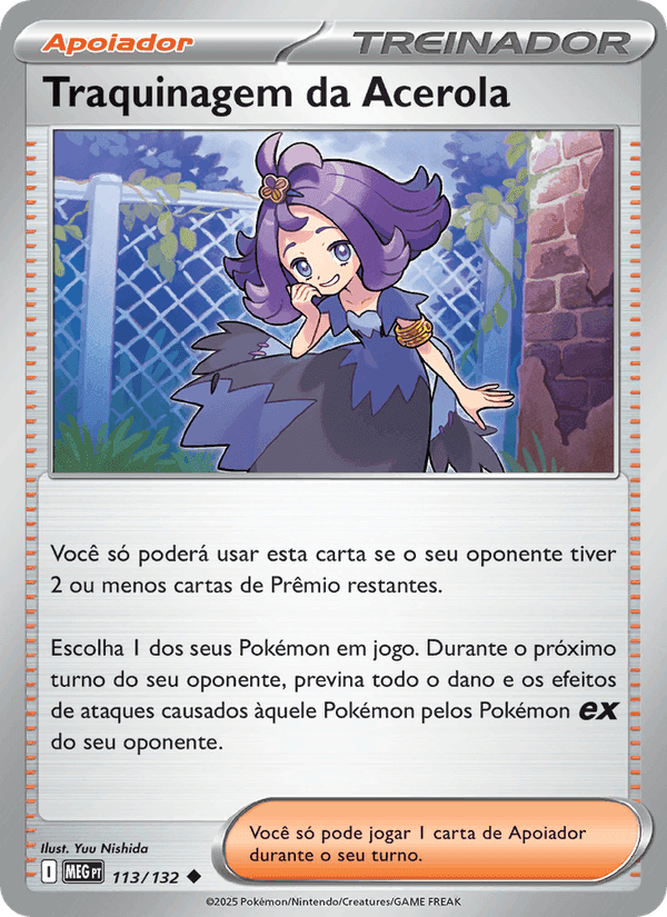 Traquinagem da Acerola, carta 113 de Megaevolução