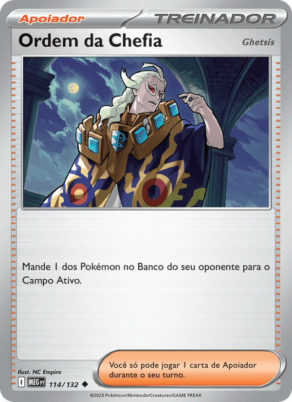 Megaevolução の 114 番、Ordem da Chefia