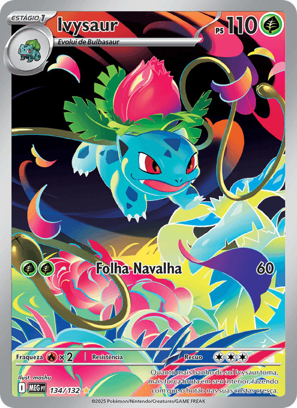 Ivysaur, carta 134 de Megaevolução