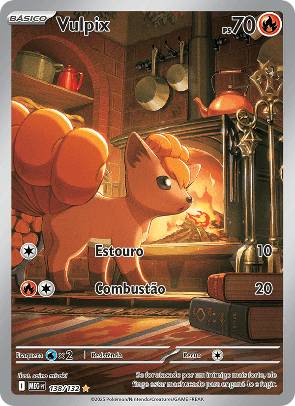 Vulpix, carta 138 de Megaevolução