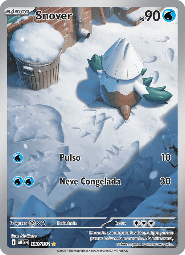 Snover, carte 140 de Megaevolução
