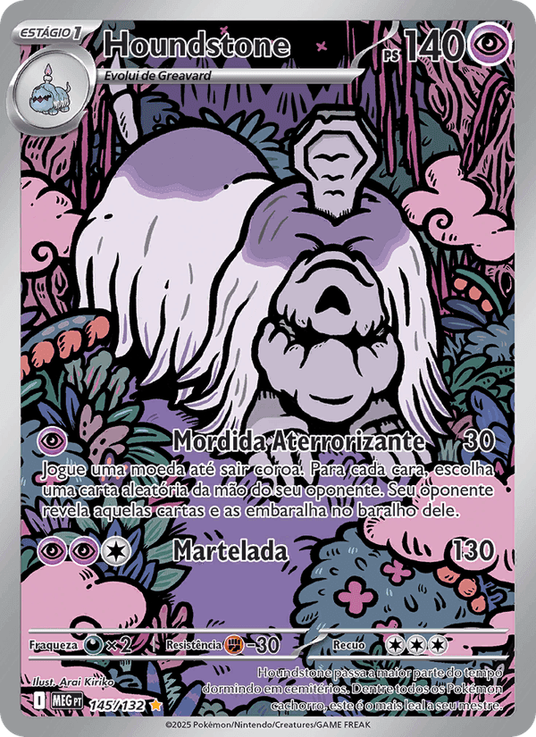 Houndstone, carta 145 di Megaevolução